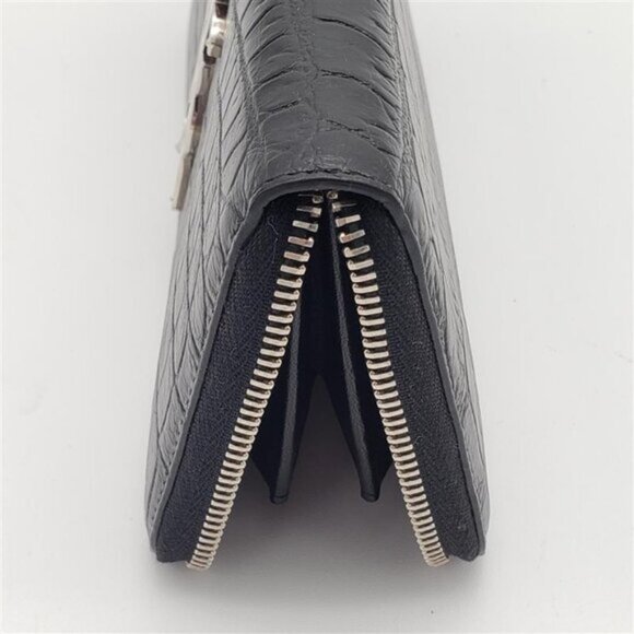 YSL Yves Saint Laurent Zippy Black Wallet 340-102325 - Picture 4 of 14